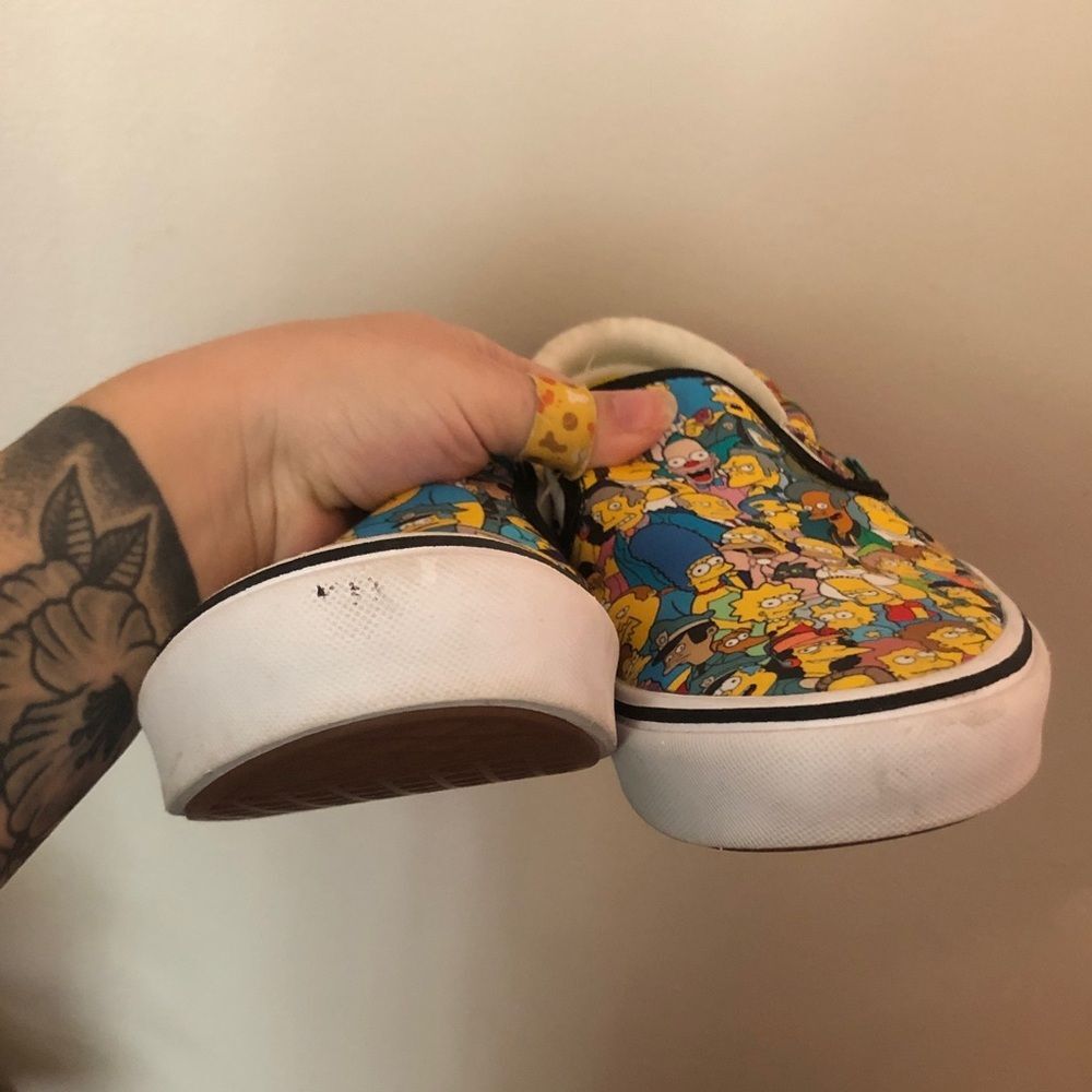 Vans The Simpsons x ComfyCush Slip-On ‘Springfield’ Sneakers women’s 8 men’s 6.5 - Picture 6 of 6